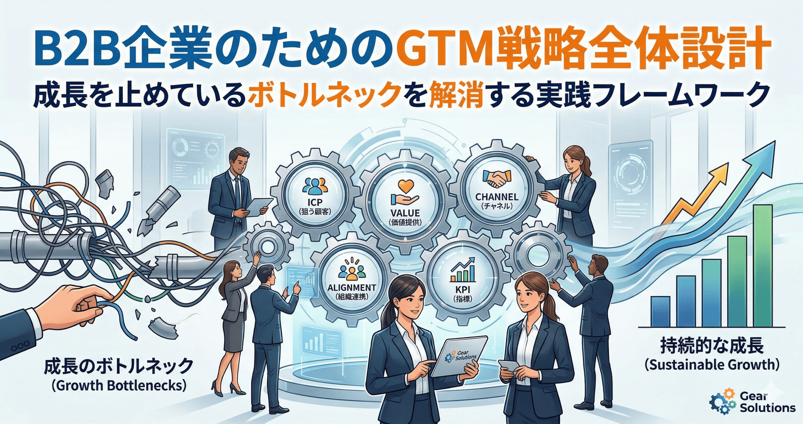 B2B企業のためのGTM戦略全体設計:成長のボトルネックを解消する実践フレームワーク